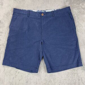 Tommy Bahama Stretch Chino Shorts Navy Coastal Nautical Summer Minimalist Preppy
